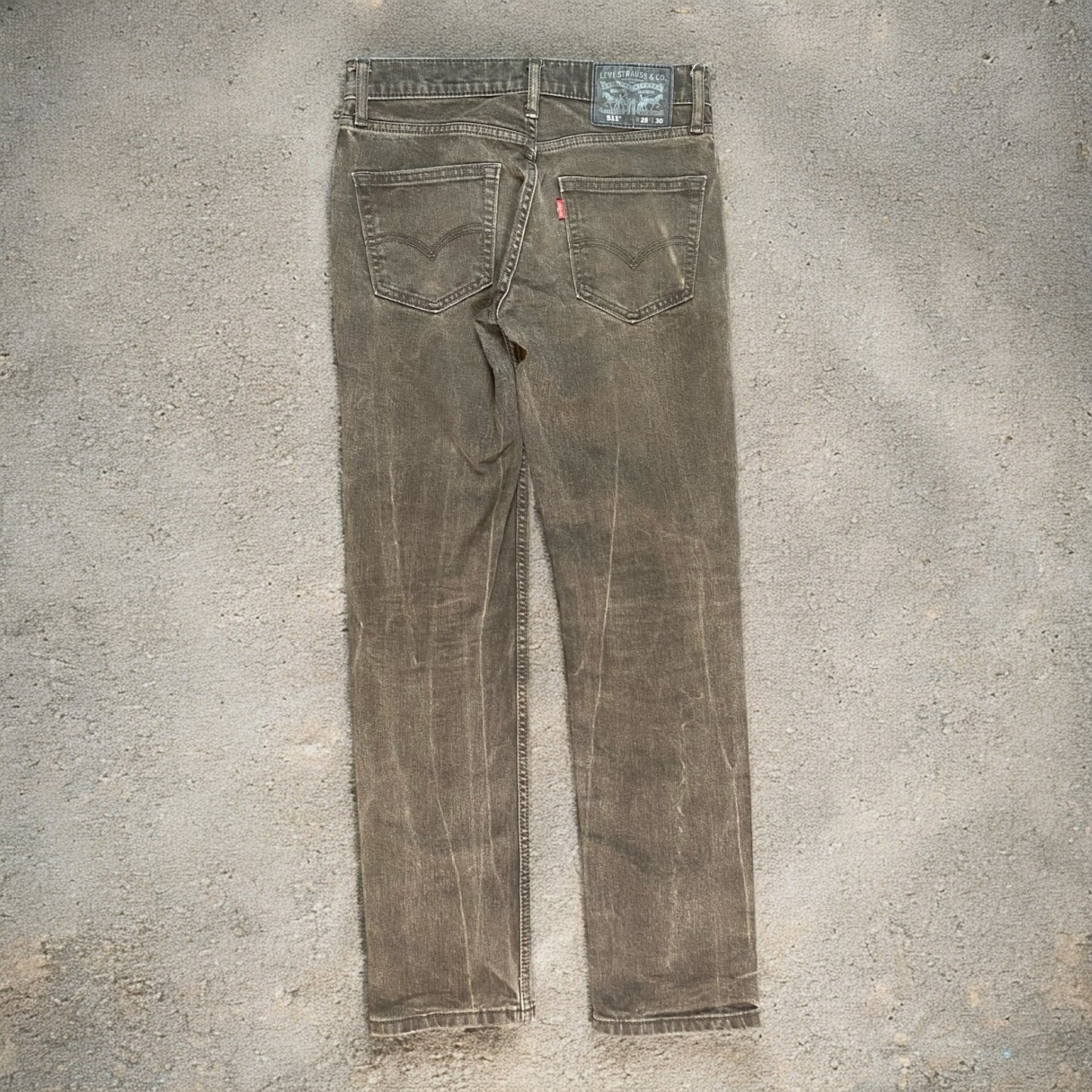 Levi's 501 Original Straight Fit Grey/Brown jeans