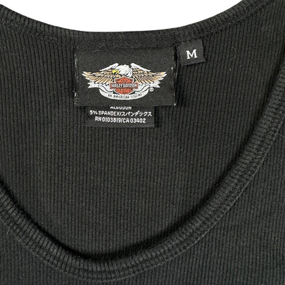 Harley-Davidson 105th Anniversary Rhinestone Black Wmns Tank Top T-shirt