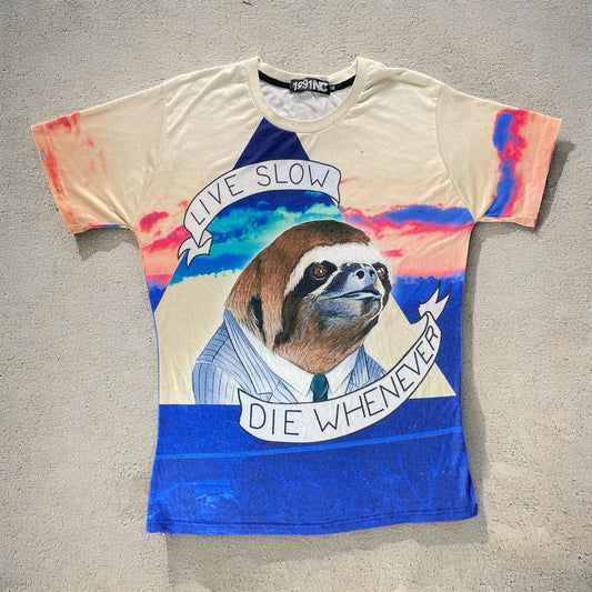 Sloth Live Slow Die Whenever T-shirt