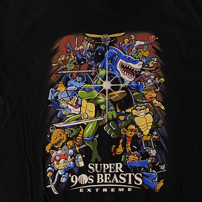 Super 90s Beasts Extreme Cartoon Crossover T-Shirt