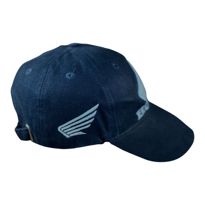 Digg It Thrift & Vintage Honda Wing racing baseball cap in black with white embroidered logo on the side