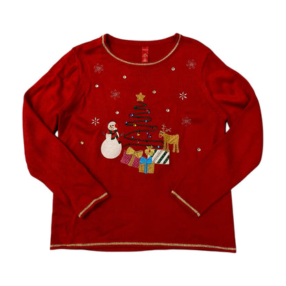 Snowman Reindeer Christmas Sweater