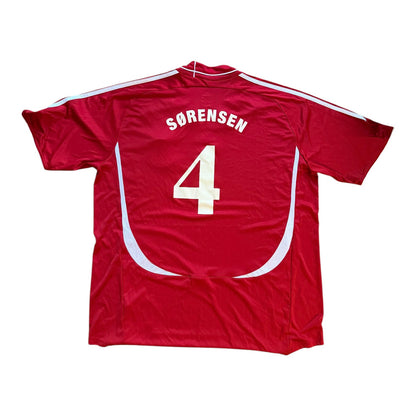 2006/08 Adidas Denmark Home Jersey #4 Sørensen