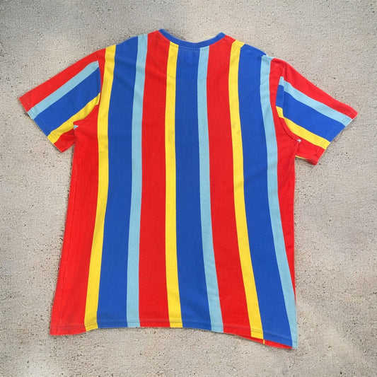 Karl Kani Signature Blue Red Yellow Stripes T-shirt