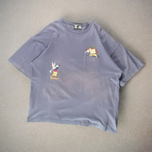 Warner Bros Bugs Bunny / Taz Navy Blue T-shirt
