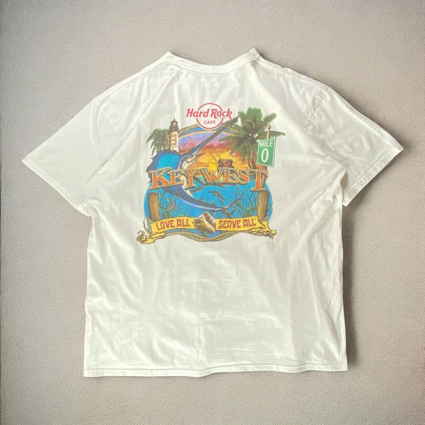 Hard Rock Key West Love All Serve All White T-shirt