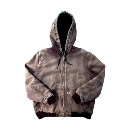 Carhartt Pink Faded Hooded Heavy Jacket