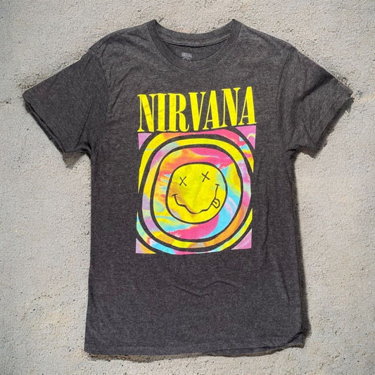 Nirvana Smiley Spiral T-shirt