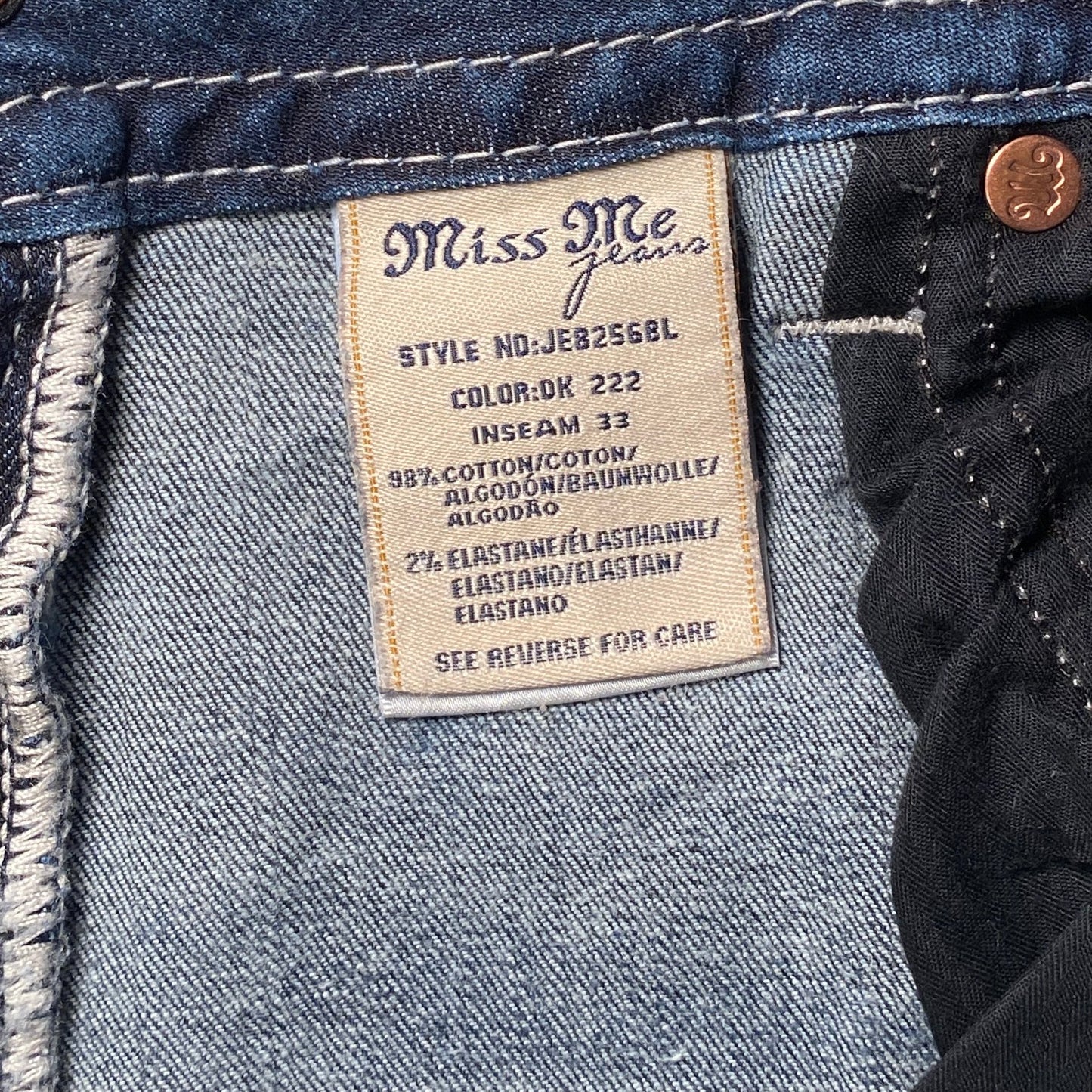 Wmns Miss Me Dark Wash Signature Boot Jeans