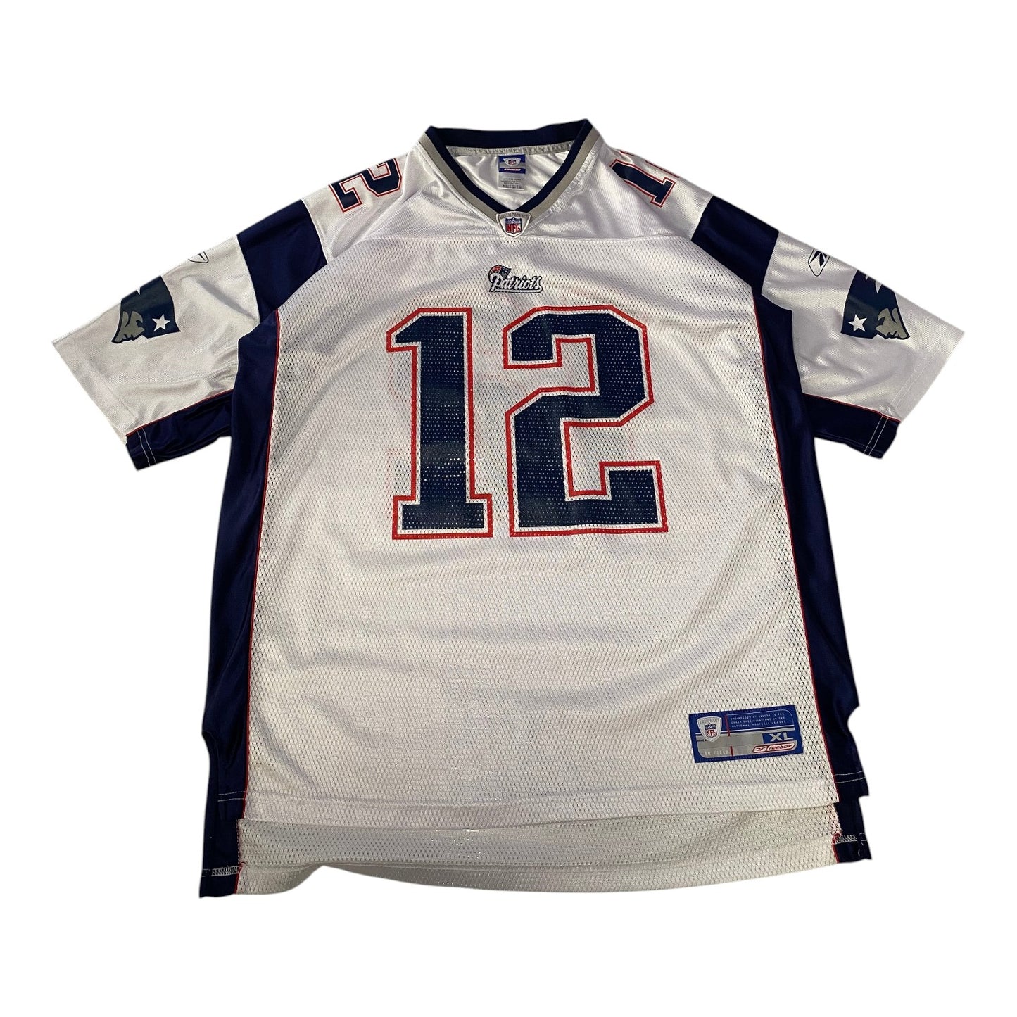 Reebok New England Patriots Tom Brady White Football Jersey