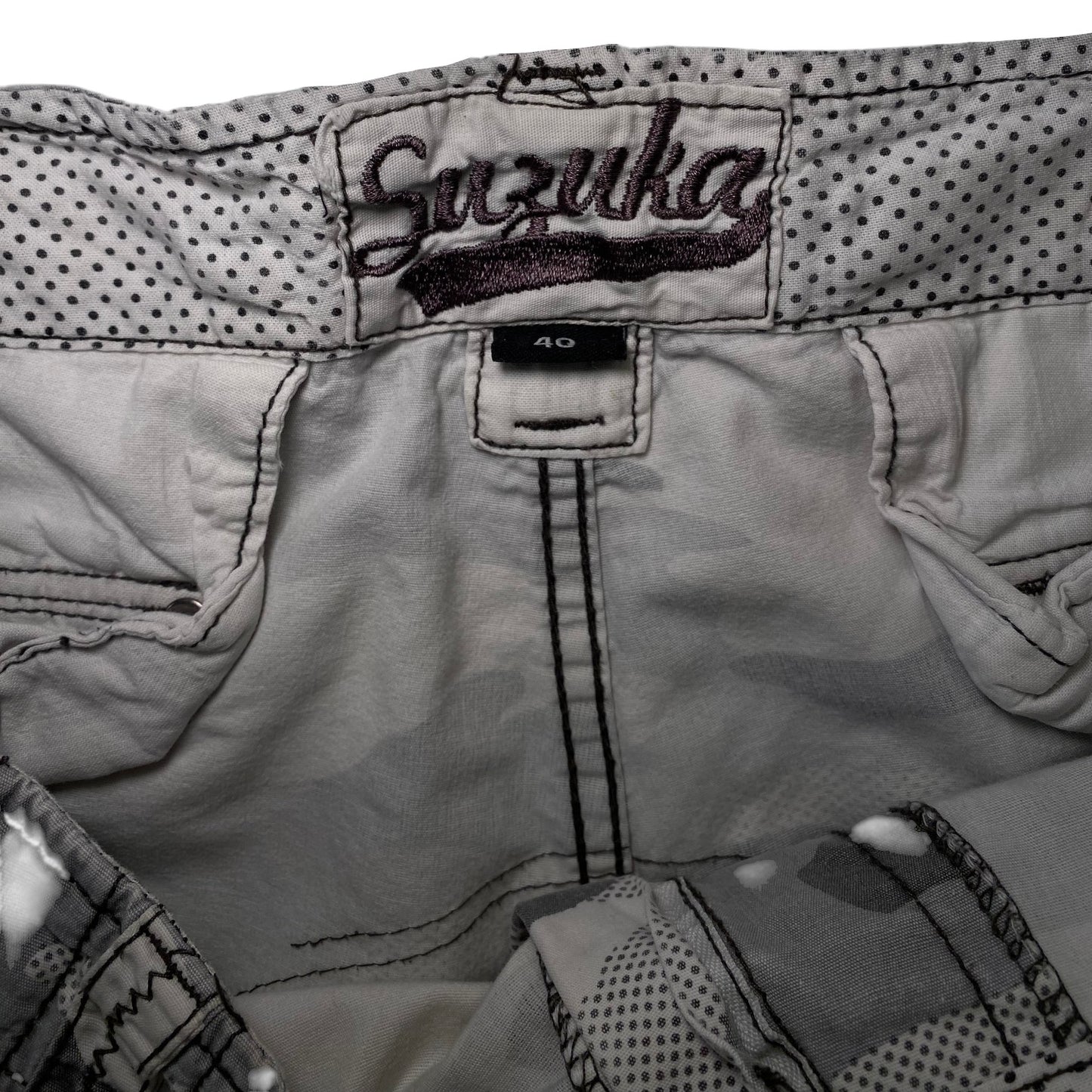 Suzuka Grey Camo Cargo Shorts