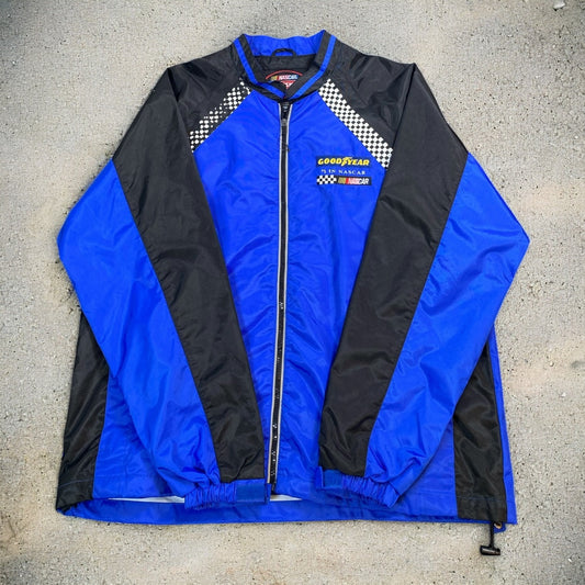 Good Year Nascar Blue Windbreaker Jacket