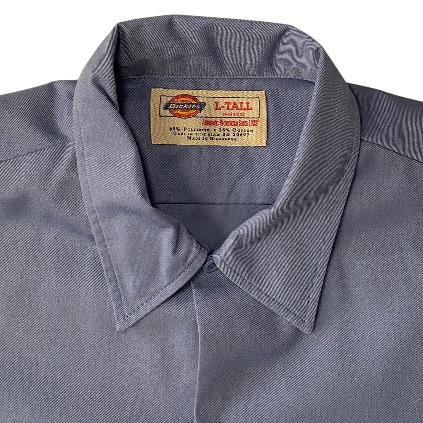 Dickies Light Blue Long Sleeve Work Shirt