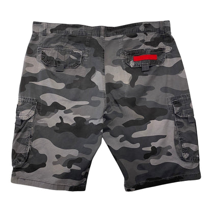 Crosshatch Forward Thinking Grey Camo Cargo Shorts