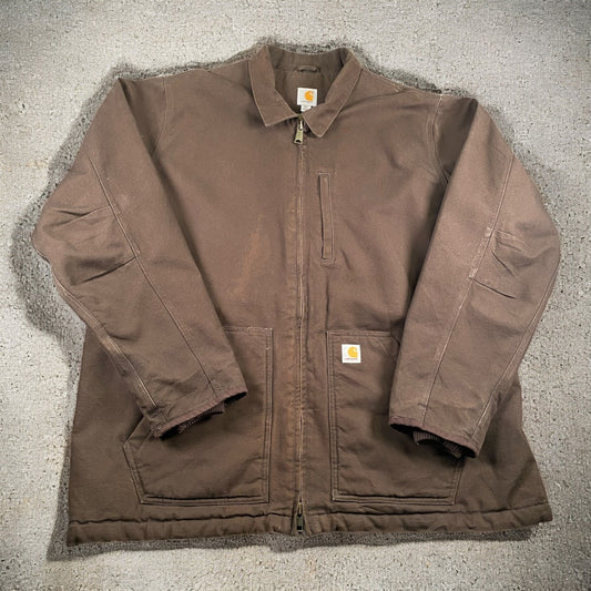 Carhartt Sherpa-Lined Brown Coat