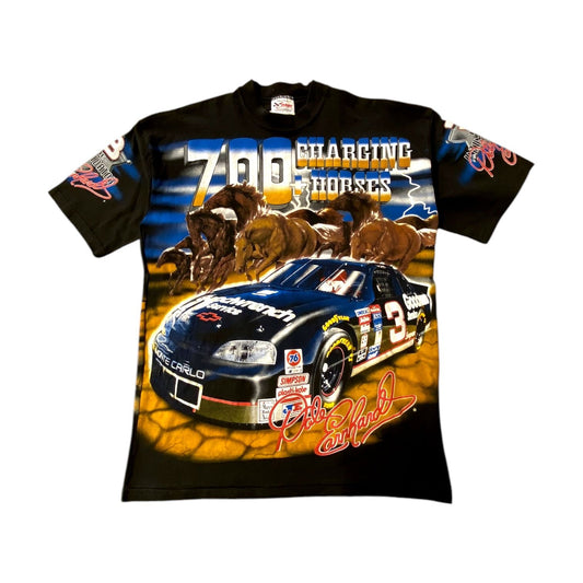 Vintage NASCAR Dale Earnhardt Charging Horses T-Shirt