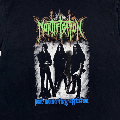 Digg It Thrift & Vintage black Mortification Post Momentary Affliction death metal band t-shirt with graphic print
