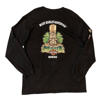 Harley Davidson Maui Hawaii Long Sleeve T-Shirt