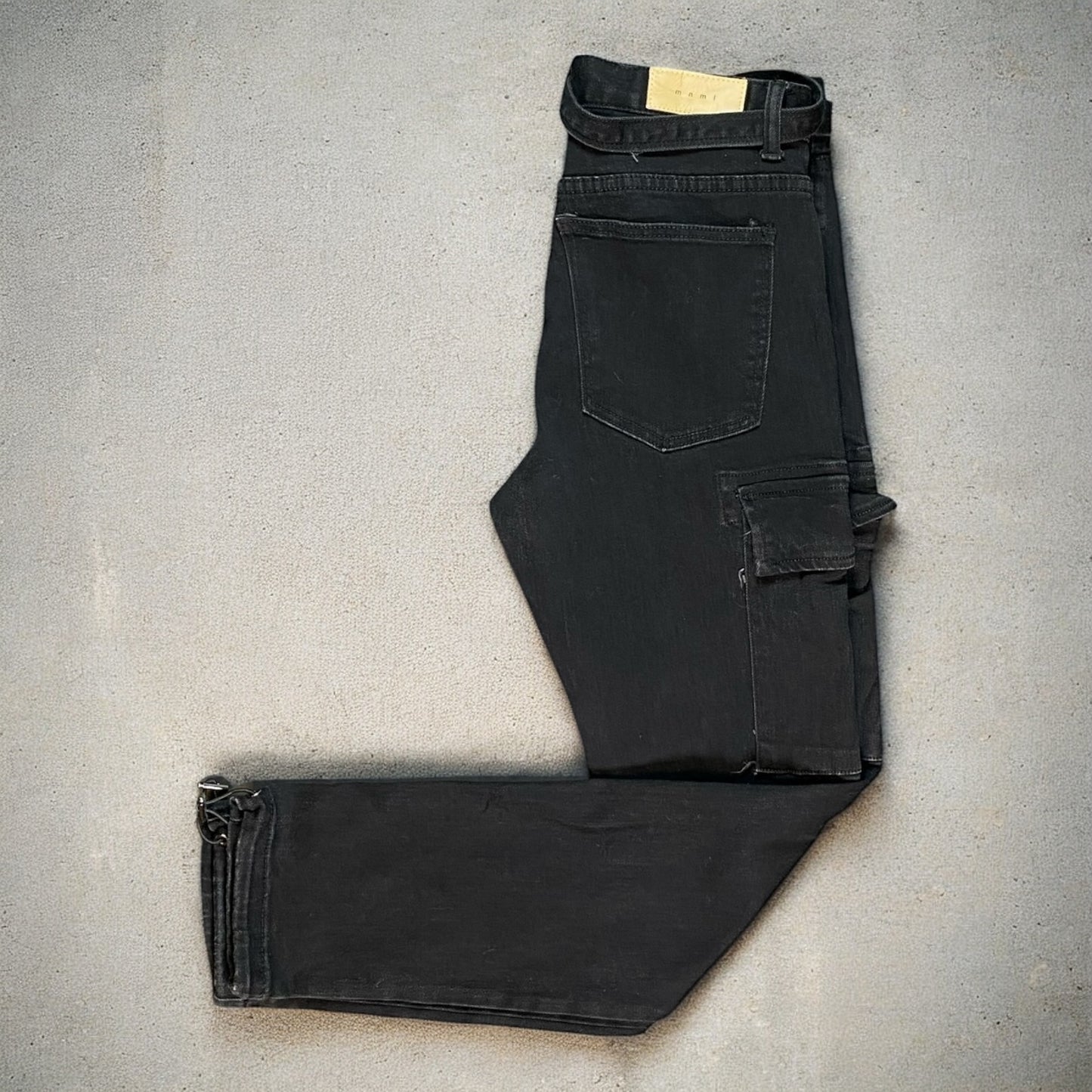 MNMI Black Cargo Pants