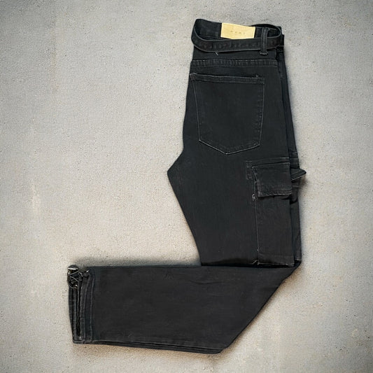 MNMI Black Cargo Pants