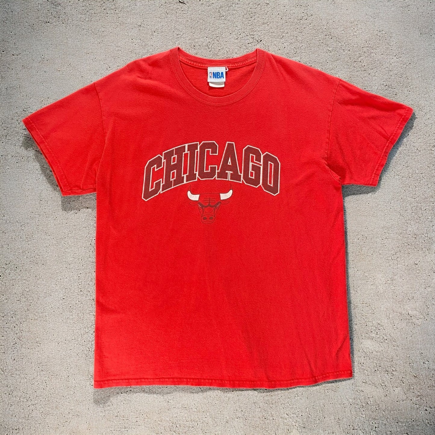 NBA Chicago Bulls Center Logo Red T-shirt