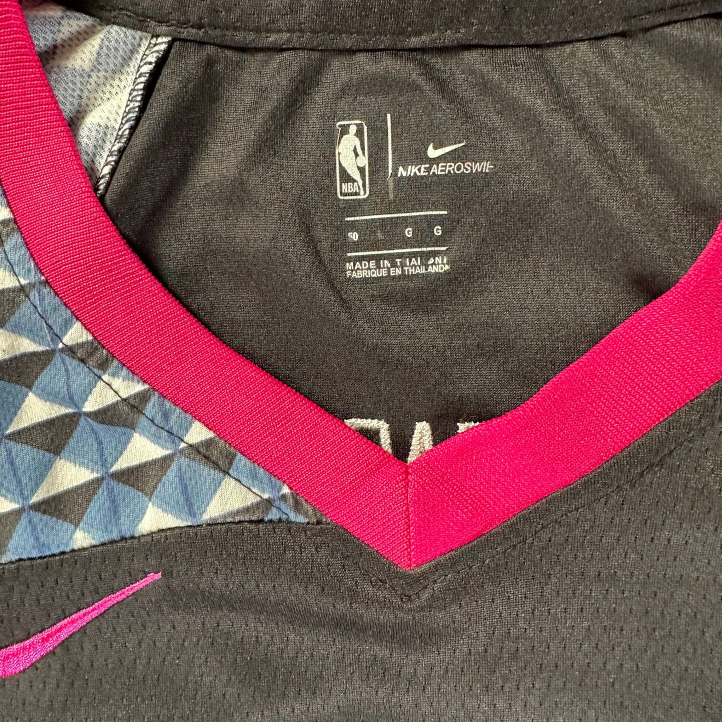 Nike NBA Minnesota Timberwolves Towns Prince City Edition Black & Pink Jersey