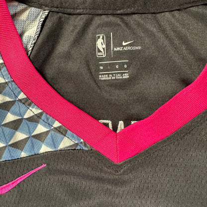 Nike NBA Minnesota Timberwolves Towns Prince City Edition Black & Pink Jersey