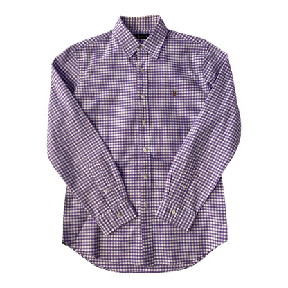 Ralph Lauren Purple & White Gingham Check Pattern Shirt