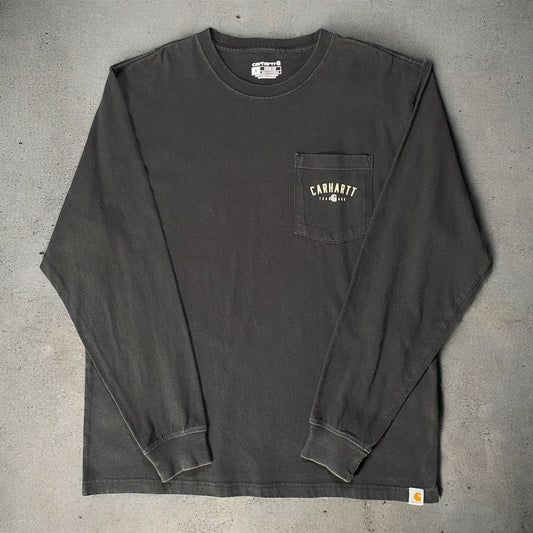 Carhartt Trademark Black Long Sleeve Loose Fit T-shirt