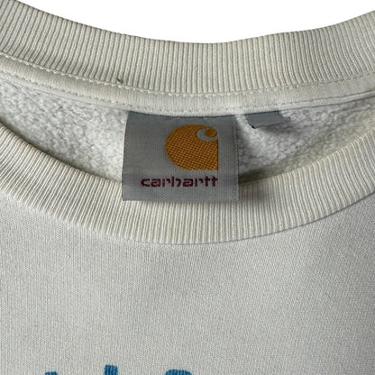 Carhartt WIP Union Made Trade Mark White Sweatshirt