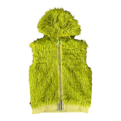 PRSVL Shaggy Faux Fur Green Vest