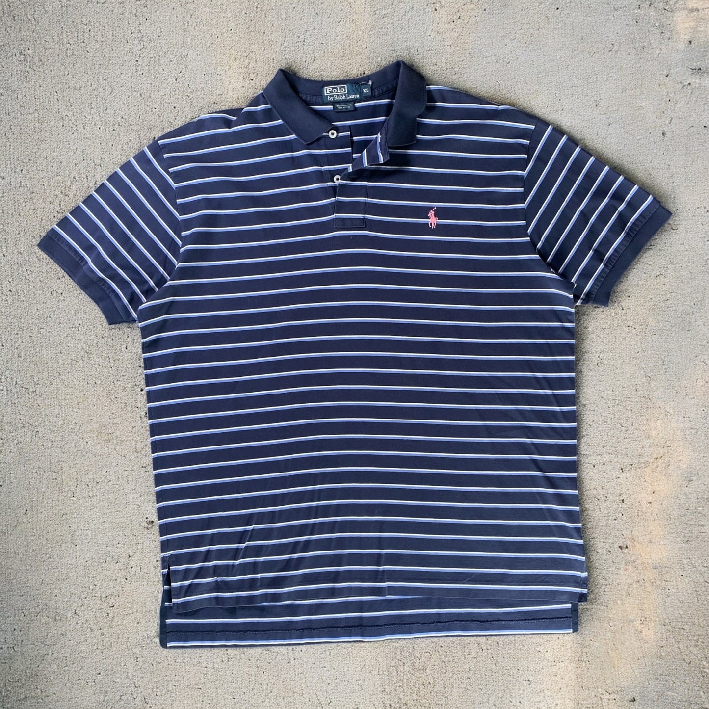 Polo Ralph Lauren Blue Stripe Polo Shirt
