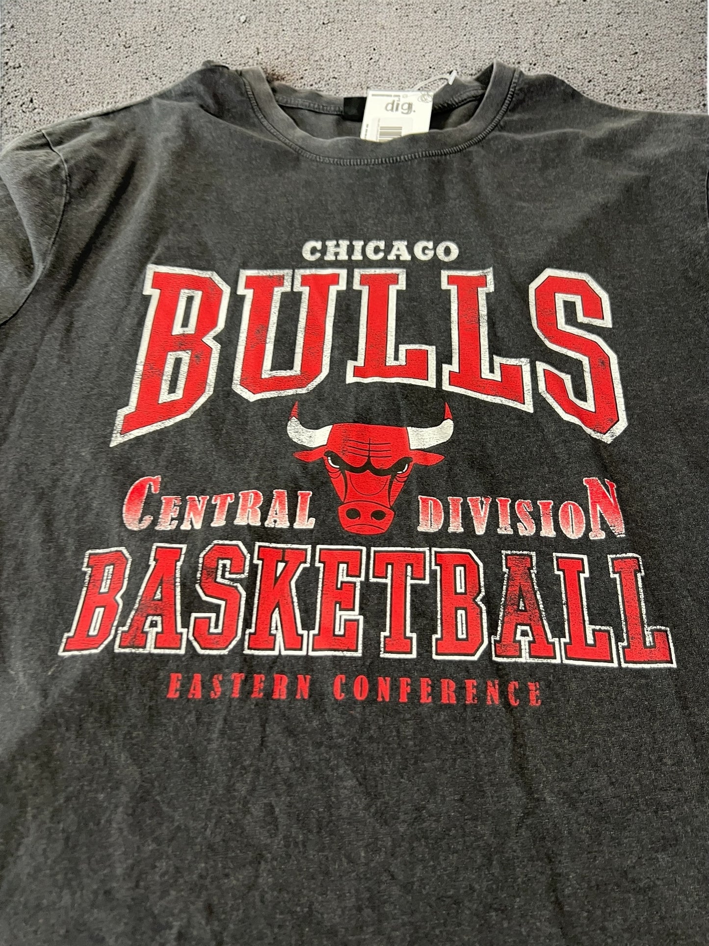 NBA Chicago Bulls Central Division Dark Grey T-shirt