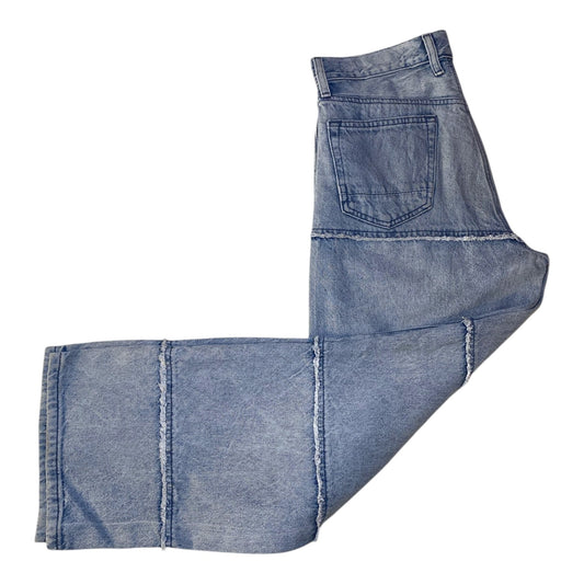 PacSun Raw Edge Grid Panel Baggy Jeans