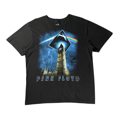 Liquid Blue Pink Floyd Big Ben London Dark Side Prism Black T-shirt