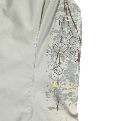 Embroidered McKinley Beige Sleeveless Shirt