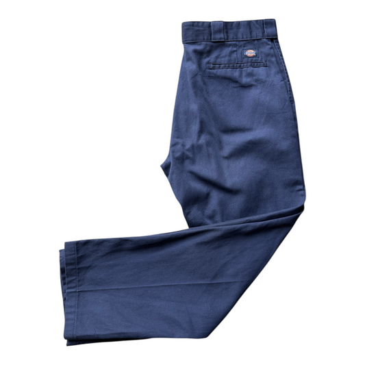 Digg It Thrift & Vintage navy blue Dickies 874 original fit work pants with back pocket logo label