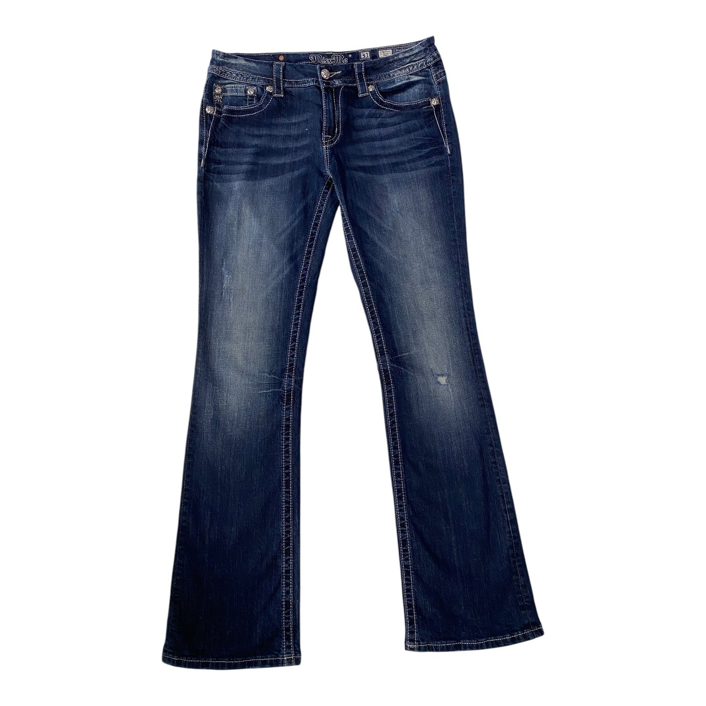 Wmns Miss Me Dark Wash Signature Boot Jeans