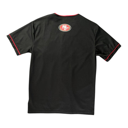 San Francisco 49ers Button-Up Black Baseball Jersey