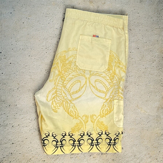 Hai Zhon Dragon Graphic Swimming Shorts