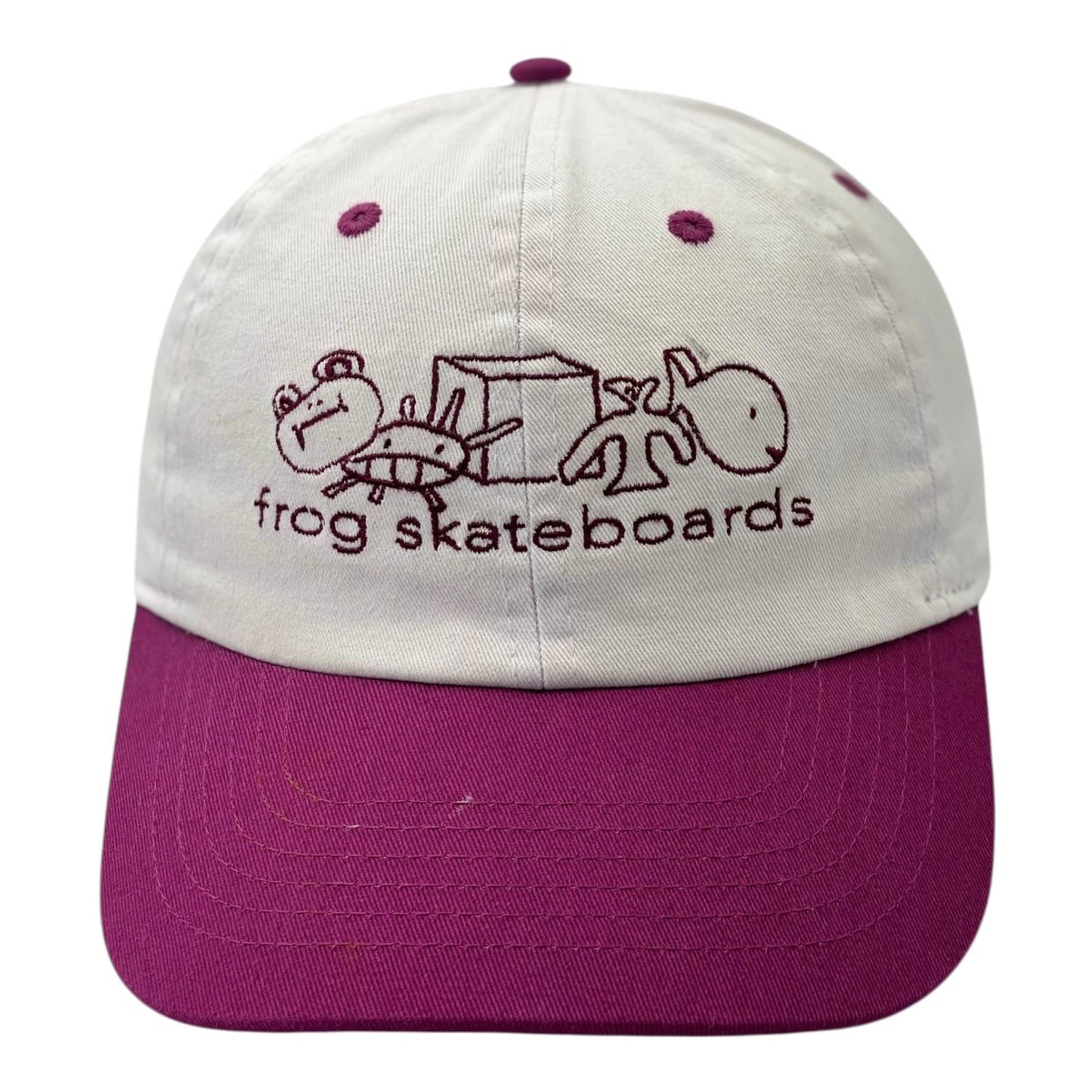 Frog Skateboards Maroon/White Cap