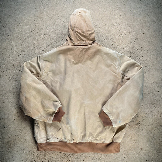 Carhartt Hooded Work Light Brown Jacket