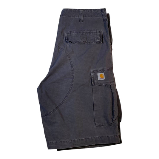 Gray shorts on a white background