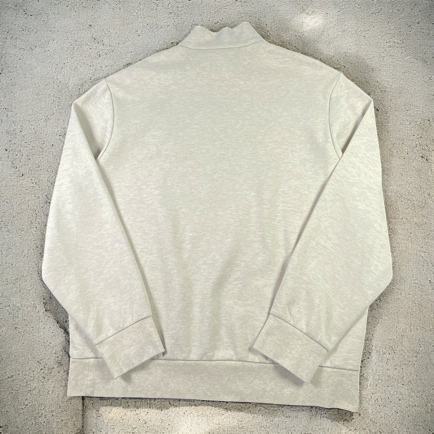 Polo Ralph Lauren Quarter-Zip Long Sleeve Light Grey Sweater