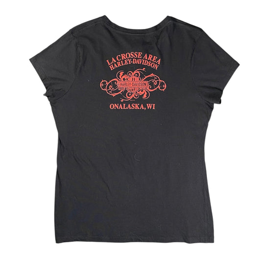 Harley-Davidson Sugar Skull Rose Black T-shirt