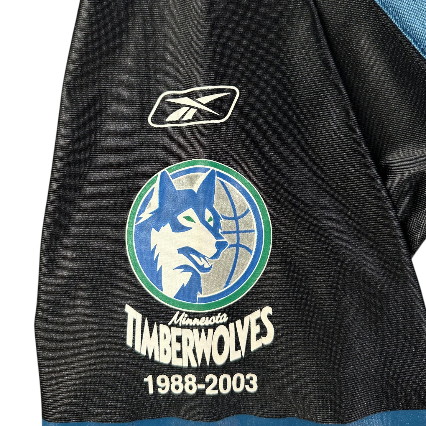 Reebok NBA Minnesota Timberwolves Variation Edition Blue and Black Jersey