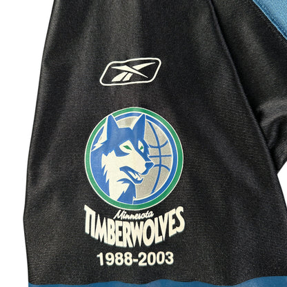 Reebok NBA Minnesota Timberwolves Variation Edition Blue and Black Jersey