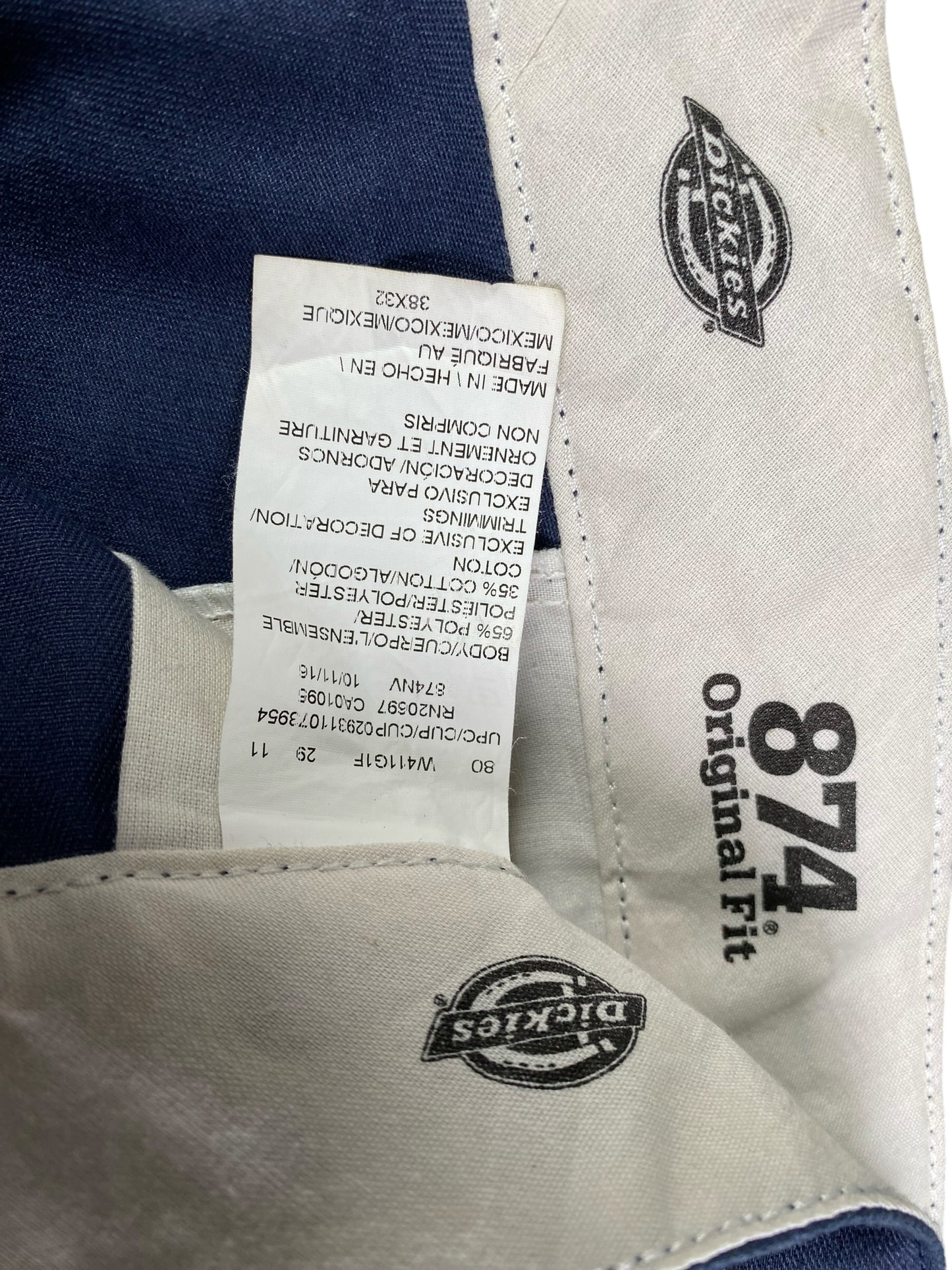 Dickies 874 Original Fit Navy Blue Pants