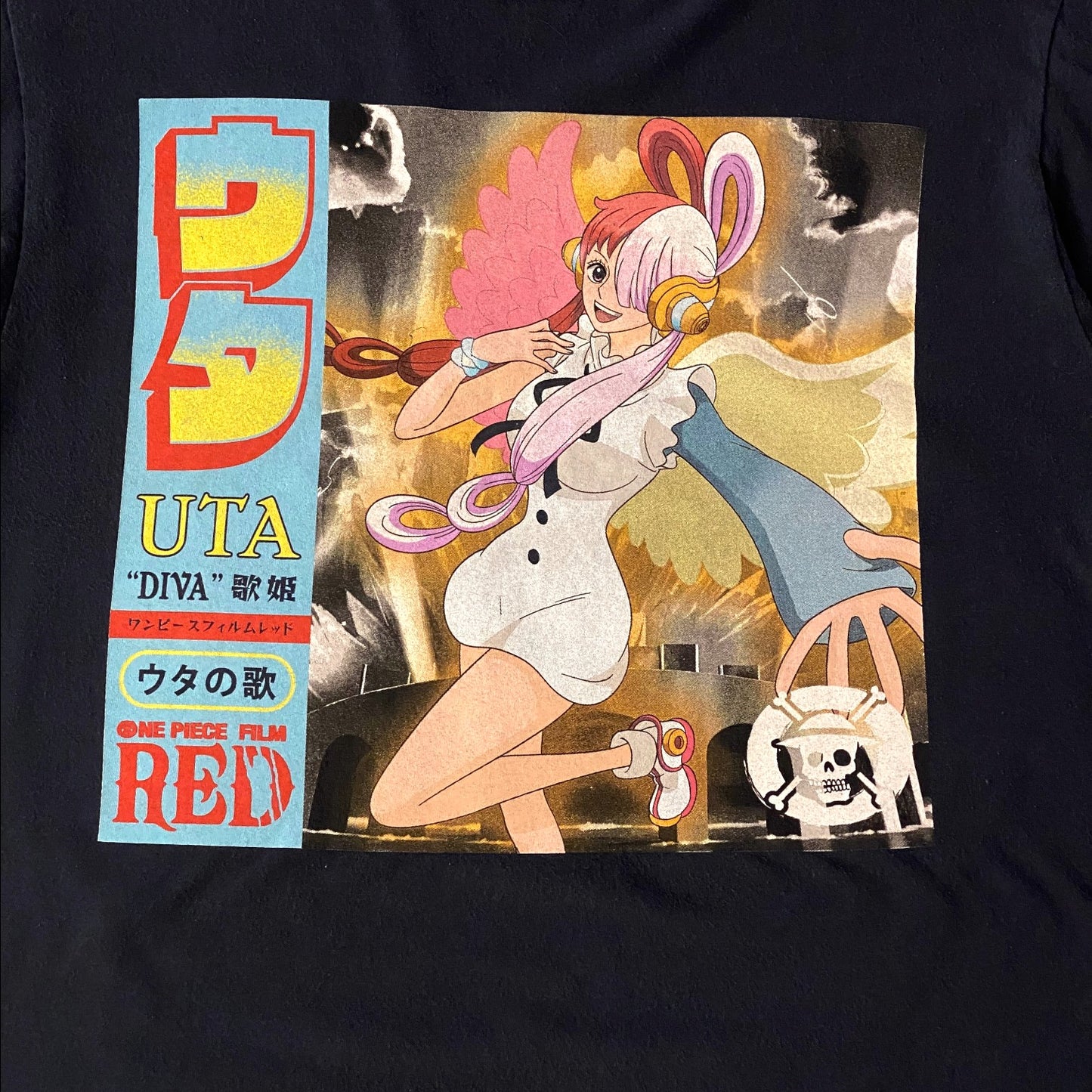 One Piece Red Uta Diva Ripple Junction T-Shirt