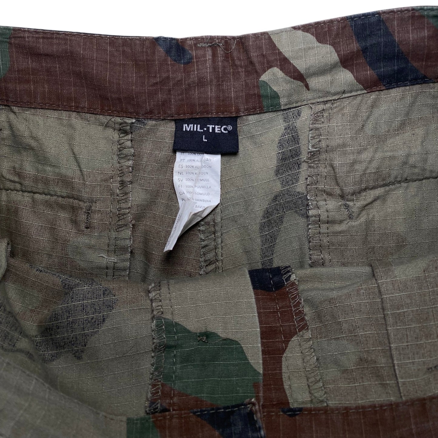 Mil-Tec Woodland Camo Cargo Shorts